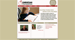 Desktop Screenshot of christianfoundation.org