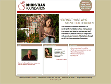 Tablet Screenshot of christianfoundation.org